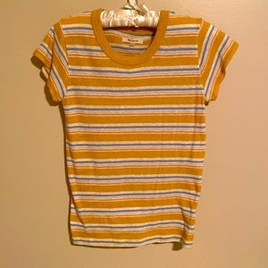 NEW!! Madewell Yellow Stripe Top